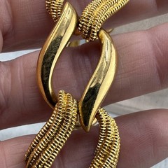 Vintage Napier Necklace Gold Tone Chunky Statement 18”