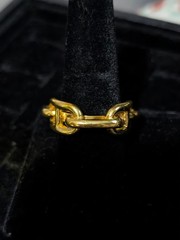 Hermès Chaine d’Ancre Gold Plated Scarf Ring Anchor Chain Design