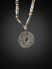 Vintage Tribal Boho Horn Necklace Ethnic Boho Carved Statement