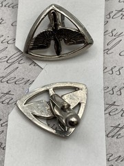 VINTAGE! Silver-Tone Men’s Cufflinks & Tie Bar