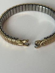 Speidel 10K Gold Filled Bar Top Expansion Stretch Watch Band Parts/Repair