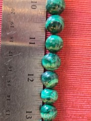 Necklace 24-inch length Malachite 4.0 mm -14.0 mm GRADUATED Bead Strand