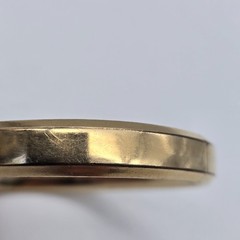 1912 Antique 14k Gold Filled Hinged Bangle Bracelet 7.5″ – Mono, Anna AKR