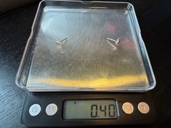 0.40g Vintage Sterling Silver 925 Butterfly Earrings Pink Sparkling Design M