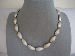 Vintage 16.5″ Link Choker, Brushed Silver Tone with Gold Tone Accents