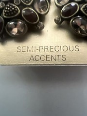 Vintage Monet Clip Earrings Semi Precious Stones (rubies) MSRP: $60 In 1980s