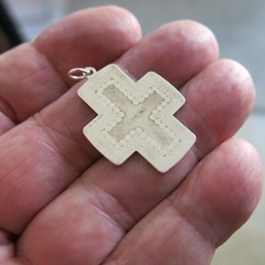 Sterling Silver Cross Pendant 2.0g [4780]