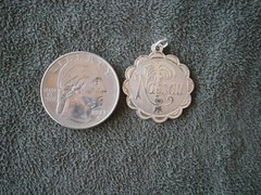 Nassau Palm Tree Bahamas Vintage Sterling Silver Bracelet Charm Pendant 2.0g