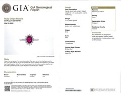 Fine 1.31ct AIGS GIA Pigeon Blood Ruby 0.46ct Diamond Platinum Ring Size 7