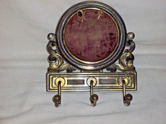 ANTIQUE CAST IRON VICTORIAN ? GENTLEMANS STICK PINS, BELT, GARDER, BOWTIE HOLDER