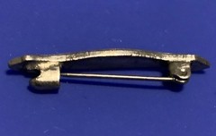 Vintage Art Deco Petite 1.2” Guilloche Enamel Brooch Delicate Lightweight Beauty