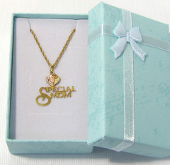 Black Hills Gold 10K Solid Yellow & Rose Gold Special Mom Pendant 18″ Necklace