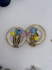 Vtg Modern Estate & Costume Jewelry Lot Mixed Materials Some Mismatch 63 Pc