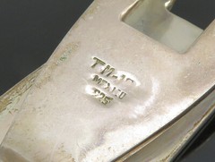 MEXICO 925 Sterling Silver Vintage Carved Bird Motif Money Clip TR3318