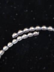 Vintage Beaded STERLING? BRACELET Gothic Hippie Boho Mexican-style .. H1113