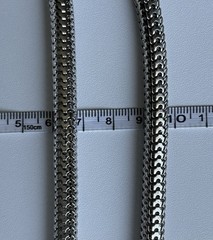 Vintage Vendôme Mesh Chain Silver Tone 36in Necklace 9mm wide 65.9g Statement