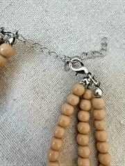 Vintage 1990s y2k Brutalist Modernist Necklace boho hippie career beaded Unique