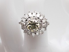 Antique 1920s $25,000 GIA 4.59ct FANCY YELLOW VVS OLD EURO Diamond Platinum Ring