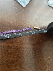 Vintgae Amethyst Chip Necklace Multi Strand 16” Stone Boho Minimalist