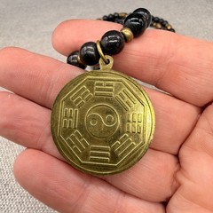 Vintage GiGi Chic Necklace Egyptian Revival Style Gold Tone Pendant 39 Inches