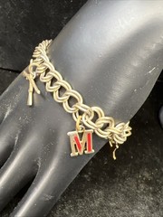 Vintage Military CHARM BRACELET US ARMY