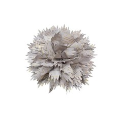 12cm Holiday Handmade Fabric Flower Brooch Pin for Women Girls Fashion Gold T…