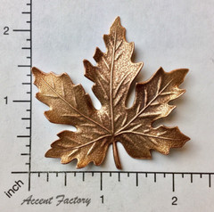 32995 Victorian Maple Leaf Jewelry Finding Copper Oxidized