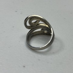 Vintage FAS Sterling Silver Swirl Ring Size 7