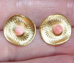 VINTAGE GORGEOUS DIAMOND CUT GOLD FILLED JACKETS FOR EARRINGS USE W ANY STUDS