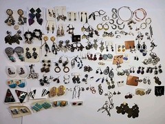 104 Pair Vtg-Now Western Boho Artisan Southwest Rhinestones Earrings Jewlery Lot