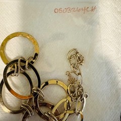VTG Gold Tone Round Link Chain Lobster Clasp Necklace Size 33-36″ Length