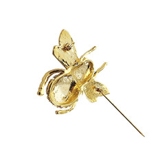 Rhinestone Bug Brooch, Green Eyed Bug, Costume Fashion Jewelry