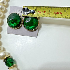 NEW OLD STOCK Vintage GLORIUS BRAND 80s Chunky Costume Necklace & Earrings