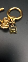 Vintage 1980’s Anne Klein Couture Gold Tone Knot Link Choker Necklace 17in