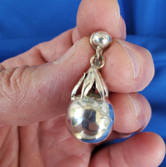 Original Vintage 925 Sterling Silver Dangle Drop Earrings Jewelry Gift Women