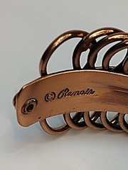Vintage Renoir Signed Copper Coil MCM Cuff Bangle Bracelet & Clip On Earring Set