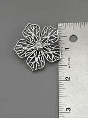 Gerry’s Hibiscus Hawaiian State Flower Brooch Pin Signed Floral Vintage GIFT 1.5