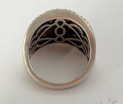 Vintage Sterling Silver 2 Ct Diamond Band Ring Lot Size ~6.5