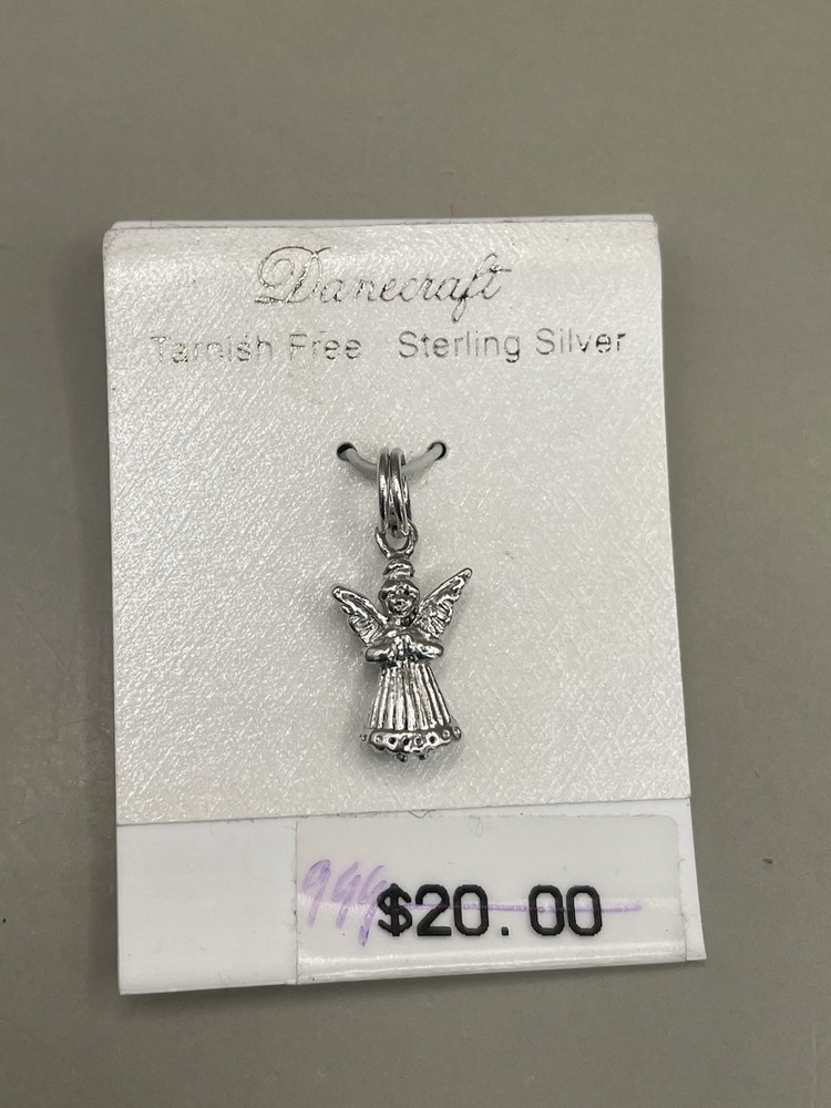 VTG Danecraft Sterling Silver 925 Angel 0.7” Pendant Charm NWT