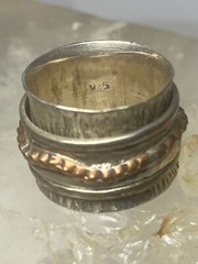 Spinner band ring stackers band sterling silver women girls