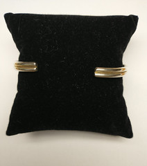 Leonore Doskow Sterling and 14kt Gold Bracelet ~ 6.5″