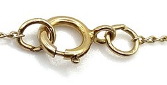 Vintage 14K Gold Filled Cross CZ Pendant Charm with 18” Long Chain Necklace