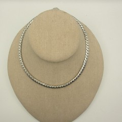 Vintage Coro Necklace Silver Tone Choker Collar 15 Inch