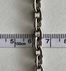 Old Forge Pewter Oval Link Bracelet Daffodil Faith Adjustable 8.5in w/ Charm 20g