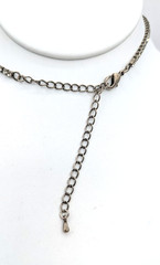 Vintage Rhinestone Necklace Glass Pearl Draped Formal Wedding 14-17in