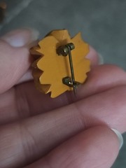 Vintage Brooch Pin Lot Of 10 Mixed Materials Unique