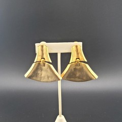 Vtg Lg Earrings Dangle Unsigned LES BERNARD Fashion Jewelry Runway Statement St9