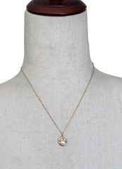 Vintage WRE WE Richards 14K Gold Filled Tiny Locket Necklace Engraved Pendant