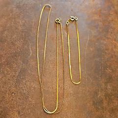 Vintage 1/20 14K Gold Filled Serpentine Chain Necklace Bracelet Set + Bonus