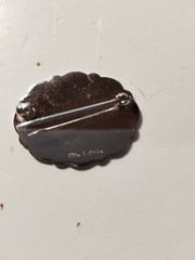 Vintage La Mode Art Deco 925 Sterling Silver Monogrammed “LLH” Pin Brooch